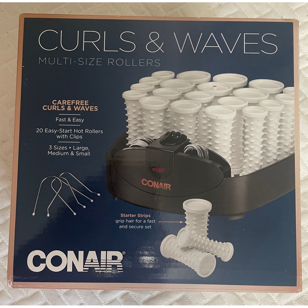CONAIR Curls & Waves Multi-Size Rollers 💞